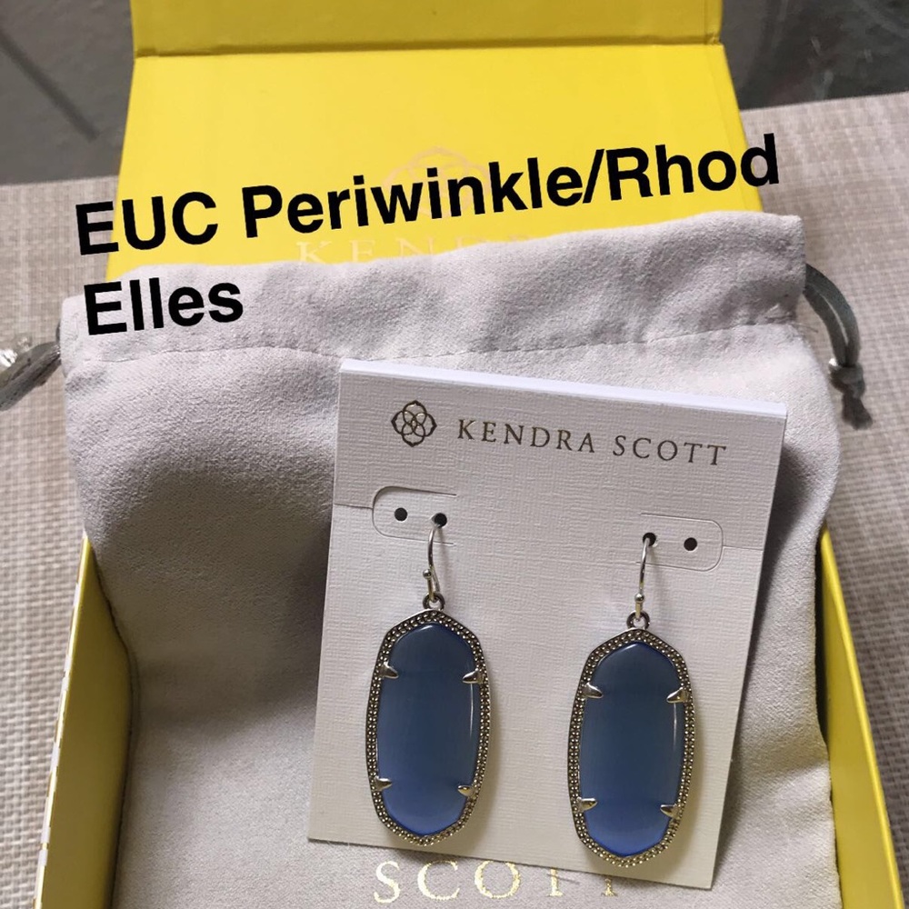 EUC Periwinkle + Rhodium Elles